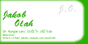 jakob olah business card